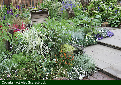 Hand cart border viewed from entrance - copyright (c) Alec Scaresbrook 